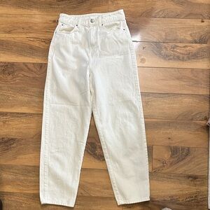 H&M Women's Straight Leg Jeans - White